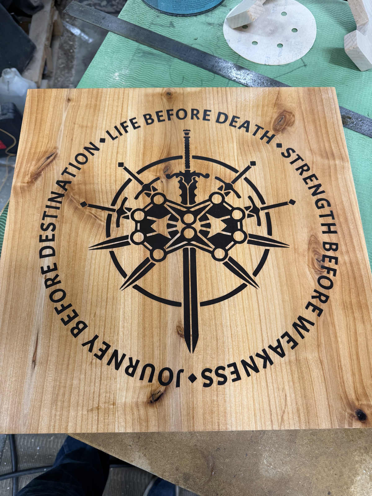 Commemorative Life Before Death wall piece