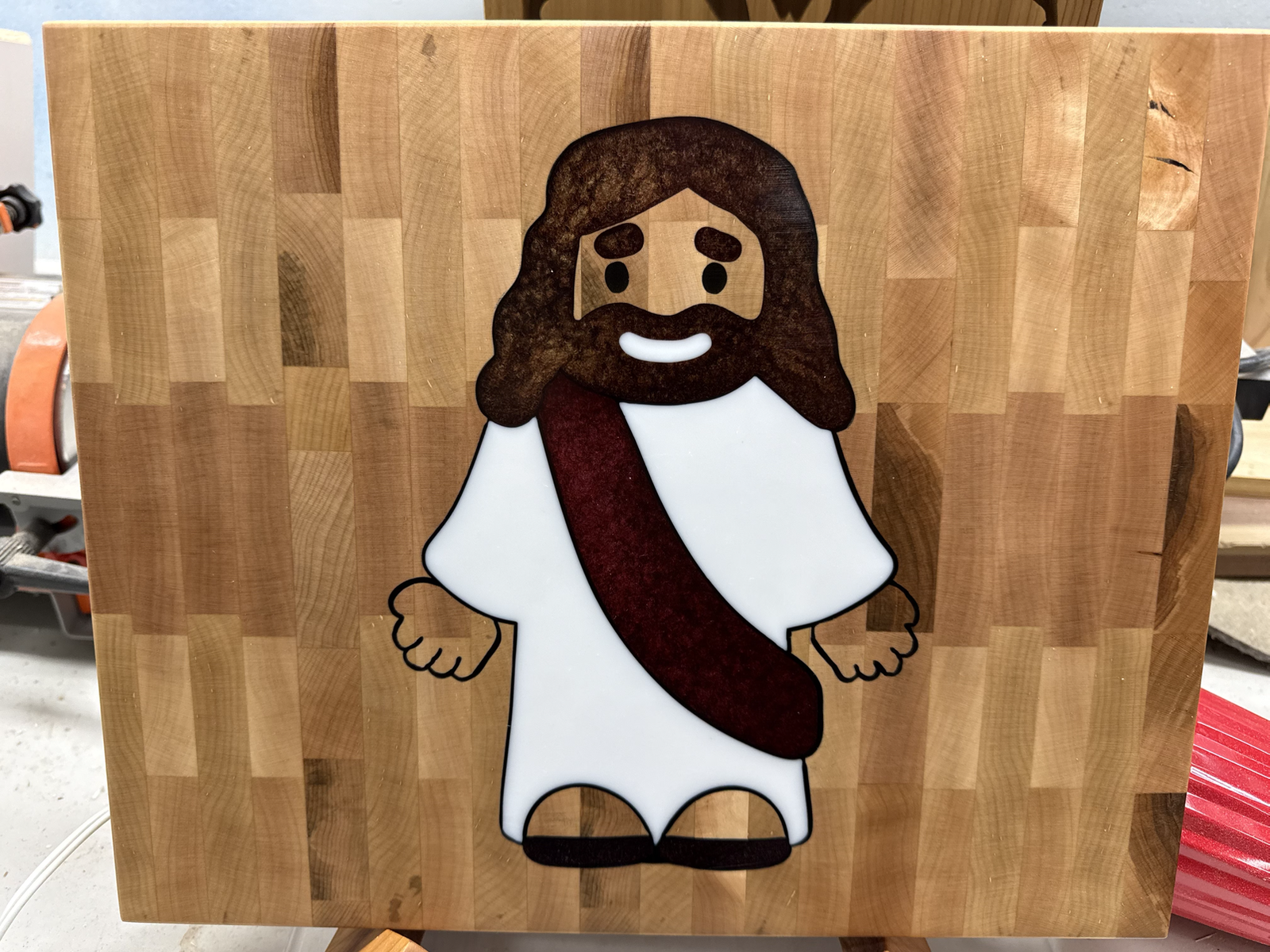 Pocket Jesus custom cutting board