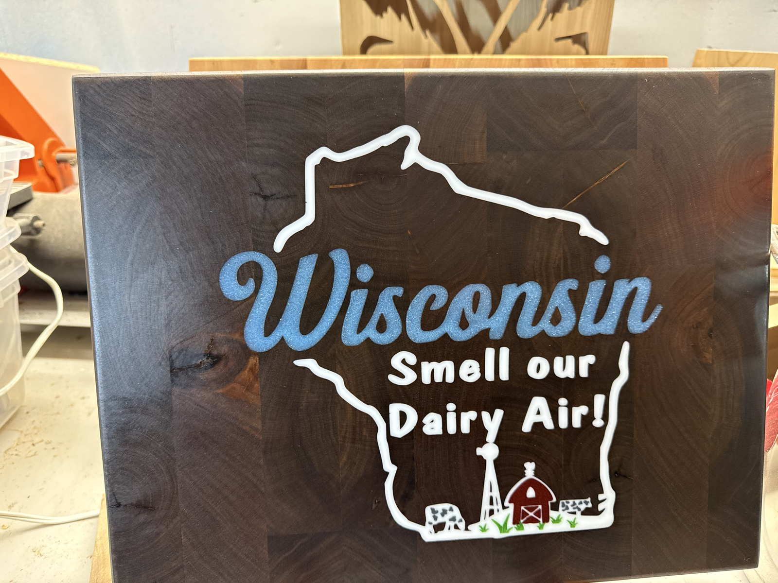 Custom Wisconsin cutting board